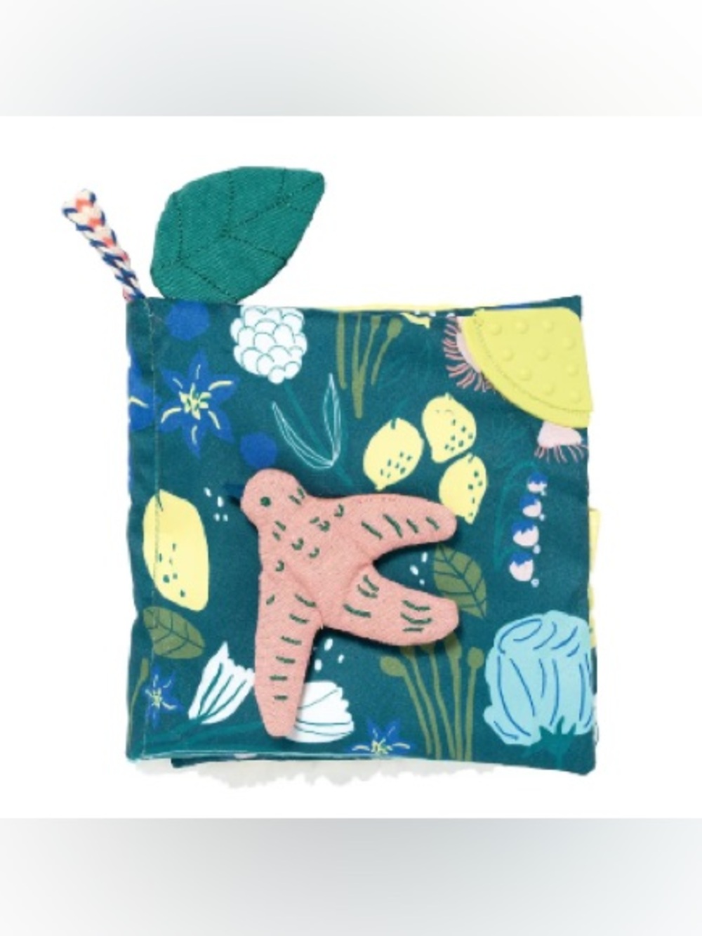 Manhattan Toy Songbird Soft Activity Book - Teether, Crinkle Paper and Mirror